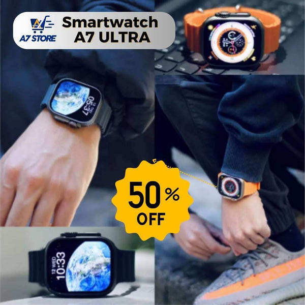 Novo Smartwatch A7 Ultra | 50% OFF HOJE!